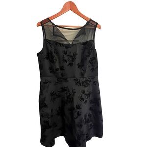 Elegant Black Floral Dress